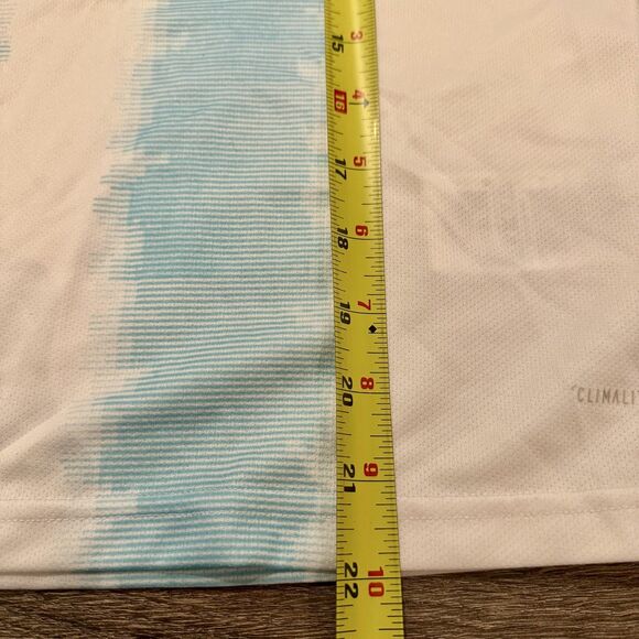 Adidas Argentina Soccer Jersey Youth M AFA FIFA White Blue Climalite Football - Picture 7 of 9